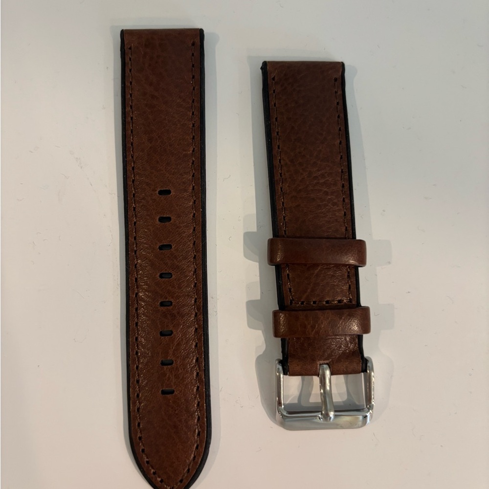Classic Brown Leather Watch Band